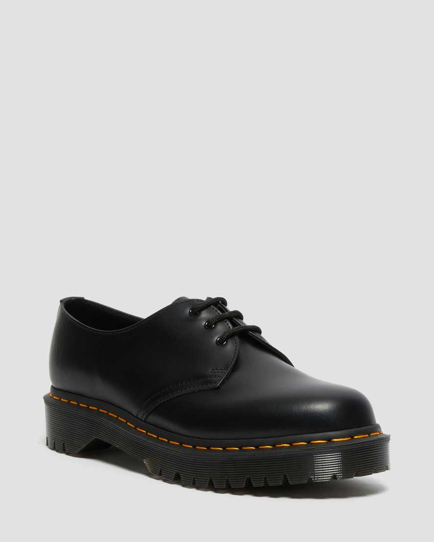 Dr. Martens 1461 Bex Smooth Nahka Miesten Juhlakengät - Mustat Kengät [835-DEAIKC]